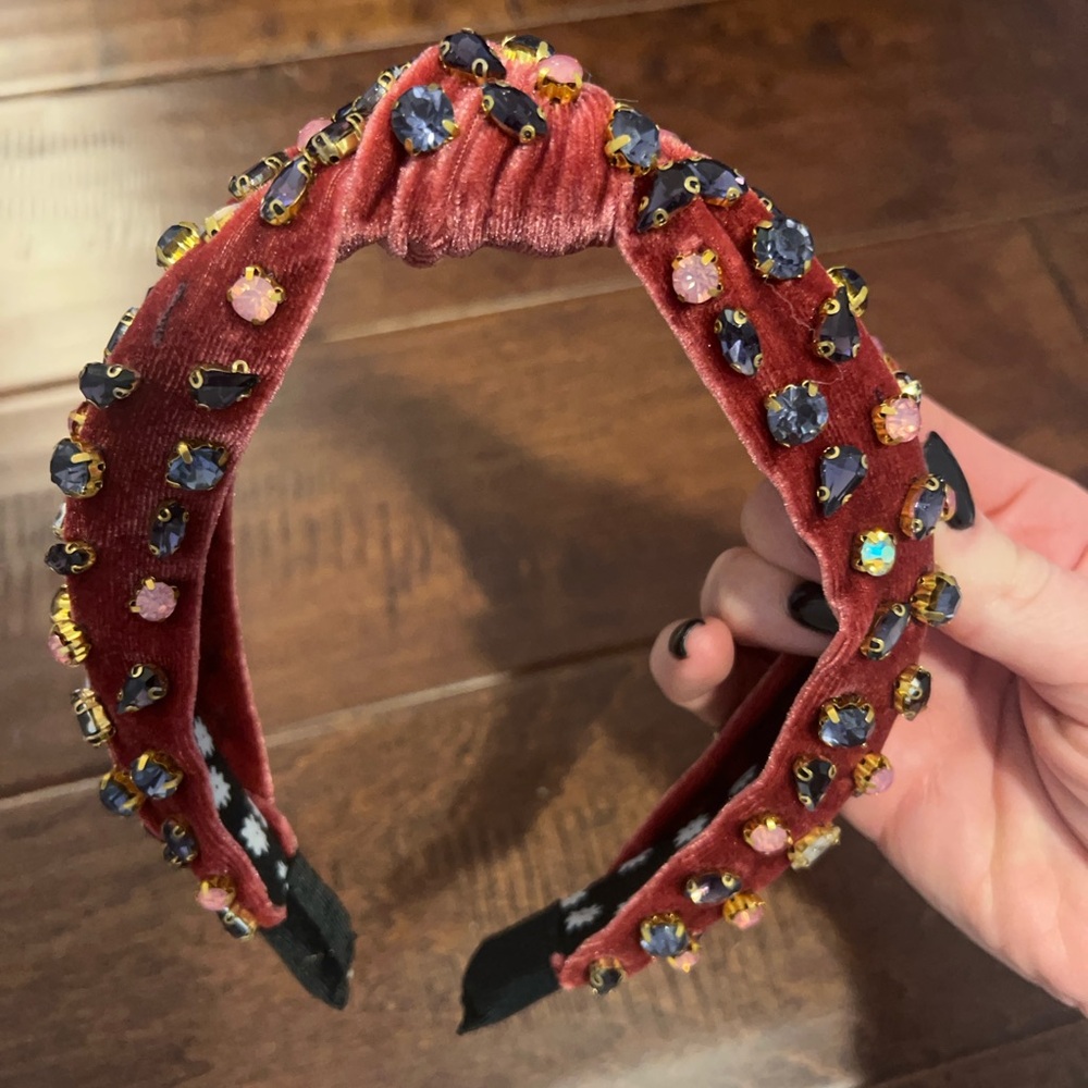 Embellished Headbands Set - Red, Blue, Black - Picture 3 of 8